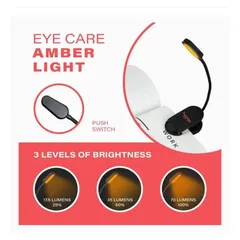 [Hàng xuất Mỹ] Đèn LED đọc sách ánh sáng hổ phách, chặn ánh sáng xanh và thân thiện với giấc ngủ 596589