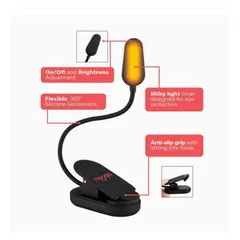 [Hàng xuất Mỹ] Đèn LED đọc sách ánh sáng hổ phách, chặn ánh sáng xanh và thân thiện với giấc ngủ 596589