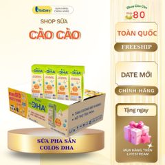 Sữa Dinh Dưỡng Colos DHA+ Pha Sẵn - Tăng Cường Trí Não, Phát Triển Chiều Cao, Hương Vị Tự Nhiên, Hỗ Trợ Đề Kháng, Dưỡng Chất Cao Cấp