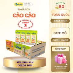 Sữa Dinh Dưỡng Colos DHA+ Pha Sẵn - Tăng Cường Trí Não, Phát Triển Chiều Cao, Hương Vị Tự Nhiên, Hỗ Trợ Đề Kháng, Dưỡng Chất Cao Cấp