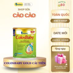 Combo 3-5 Sữa bột ColosBaby Gold 800g - Dinh dưỡng hoàn hảo cho trẻ, hỗ trợ phát triển chiều cao và sức đề kháng, vị thanh nhạt