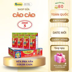 ColosGain Sữa Pha Sẵn 48 Hộp Dinh Dưỡng Cao - Tăng Cân Nhanh, Tăng Cường Miễn Dịch Cho Trẻ 1 Tuổi Trở Lên