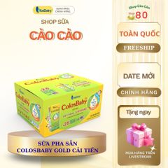 Sữa ColosBaby Gold VitaDairy - Hỗ trợ miễn dịch và tăng cân cho trẻ từ 1-3 tuổi, thùng 48 hộp x 180ml, dinh dưỡng hoàn chỉnh