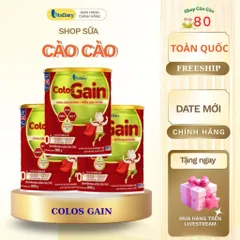 Sữa công thức Colos Gain 800g - Tăng Cân Nhanh, Cải Thiện Miễn Dịch, Hàng Chính Hãng VitaDairy