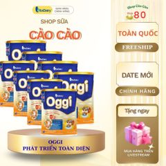 Combo Dinh Dưỡng Oggi 6-12 Tháng L800g (Màu Cam) - Tăng Cường Đề Kháng, Phát Triển Não Bộ, Giúp Bé Khoẻ Mạnh, Ngủ Ngon