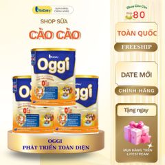 Combo Dinh Dưỡng Oggi 6-12 Tháng L800g (Màu Cam) - Tăng Cường Đề Kháng, Phát Triển Não Bộ, Giúp Bé Khoẻ Mạnh, Ngủ Ngon