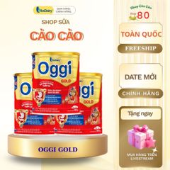 Sữa Bột Oggi Gold 900g Combo 6-12 Cho Trẻ Suy Dinh Dưỡng - Tăng Cân, Ngừa Táo Bón, Phát Triển Chiều Cao, Thông Minh
