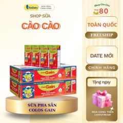 Combo 48 Hộp Sữa Pha Sẵn Colos Gain - Tăng Cân Nhanh, Tăng Cường Miễn Dịch Cho Trẻ 1 Tuổi Trở Lên - Dinh Dưỡng Thiết Yếu