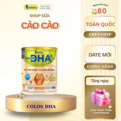 Combo 3-5 Sữa bột Colos DHA 800g - Phát triển trí não, tăng cường miễn dịch, bổ sung DHA, Lactium, Canxi cho trẻ - VitaDairy