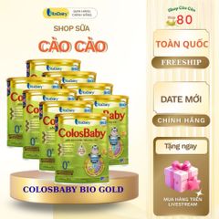 Combo 3-5 Lon Colosbaby Bio L800g - Sữa Bột Hỗ Trợ Tiêu Hóa, Miễn Dịch Khỏe Mạnh, Phát Triển Trí Não và Chiều Cao Tối Ưu