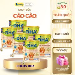 Combo 3-5 Sữa bột Colos DHA 800g - Phát triển trí não, tăng cường miễn dịch, bổ sung DHA, Lactium, Canxi cho trẻ - VitaDairy