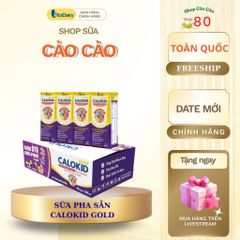 Thùng 48 Hộp Sữa Calokid Gold - Thức Uống Tăng Cân Cao Năng Lượng Cho Trẻ - Hỗ Trợ Phát Triển Trí Não Và Chiều Cao