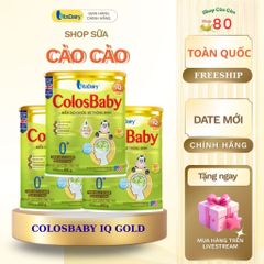 Sữa Bột Colosbaby IQ Gold 800g - Phát Triển Trí Não, Tăng Cường Miễn Dịch, Tăng Cân Khỏe Mạnh Cho Bé 6-12 Tháng