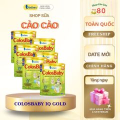 Sữa Bột Colosbaby IQ Gold 800g - Phát Triển Trí Não, Tăng Cường Miễn Dịch, Tăng Cân Khỏe Mạnh Cho Bé 6-12 Tháng