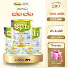 Colos Opti 0+ 800g - Sữa Công Thức Tăng Cường Miễn Dịch, Tiêu Hóa, Phát Triển Trí Não cho Trẻ Em - Sữa Non ColosIgG 24h
