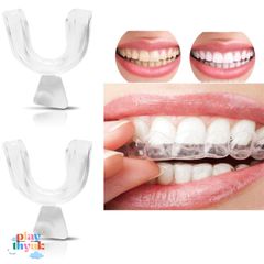 Silicone Bảo Vệ Răng Khi Ngủ - 2 Miếng Đệm Nhẹ Nhàng, Tốt Cho Sức Khỏe Răng Miệng, Giúp Ngủ Ngon Giấc