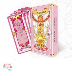 Bộ Bài The Clow Sakura Size Gốc - 52 Lá Bài Chất Liệu Giấy Cứng Thiết Kế Sắc Nét, Màu Sắc Tươi Sáng, Dành Cho Người Mới Bắt Đầu
