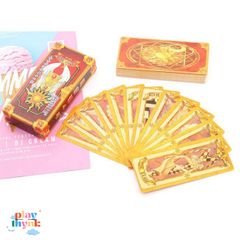 Bộ Bài The Clow Sakura Size Gốc - 52 Lá Bài Chất Liệu Giấy Cứng Thiết Kế Sắc Nét, Màu Sắc Tươi Sáng, Dành Cho Người Mới Bắt Đầu