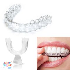 Khay Làm Trắng Răng Silicone Cực Mềm 4 Miếng - Bảo Vệ Răng Khi Ngủ, Phòng Ngừa Mài Răng, Chăm Sóc Răng Miệng Tại Nhà