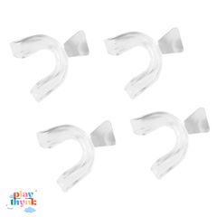 Khay Làm Trắng Răng Silicone Cực Mềm 4 Miếng - Bảo Vệ Răng Khi Ngủ, Phòng Ngừa Mài Răng, Chăm Sóc Răng Miệng Tại Nhà