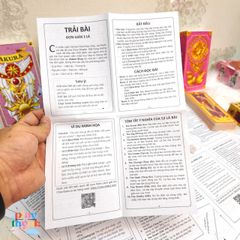 Tờ Hướng Dẫn Giải Bài Clow Sakura Đơn Giản - In A4 Chất Lượng, Phương Pháp Trải Bài Dễ Dàng Cho Người Mới Bắt Đầu