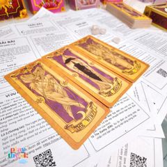Tờ Hướng Dẫn Giải Bài Clow Sakura Đơn Giản - In A4 Chất Lượng, Phương Pháp Trải Bài Dễ Dàng Cho Người Mới Bắt Đầu