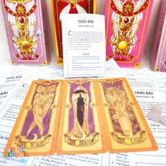 Tờ Hướng Dẫn Giải Bài Clow Sakura Đơn Giản - In A4 Chất Lượng, Phương Pháp Trải Bài Dễ Dàng Cho Người Mới Bắt Đầu