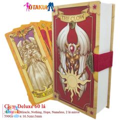 Bộ Bài Clow Deluxe - Thẻ Bài Phép Thuật Cardcaptor Sakura - Quà Tặng Fan Anime Sang Trọng