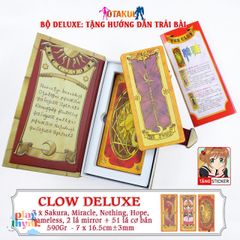 Bộ Bài Clow Deluxe - Thẻ Bài Phép Thuật Cardcaptor Sakura - Quà Tặng Fan Anime Sang Trọng