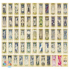 Bộ Bài Tarot Clow Và Sakura Classic - 56 Lá Bài Nghệ Thuật Manga Anime, Kích Thước 7.2x16cm, Quà Tặng Độc Đáo