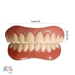 Răng Giả Silicon Dán Hàm Trên và Dưới - Nụ Cười Tỏa Sáng, An Toàn và Dễ Dàng Sử Dụng