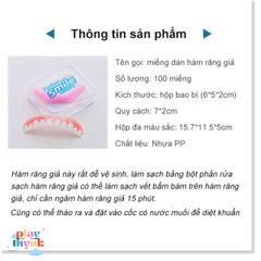 Miếng Dán Hàm Răng Giả Silicone King's Garden - Bộ 2 Cái Dễ Vệ Sinh, Chất Liệu Nhựa PP, Hỗ Trợ Chăm Sóc Cá Nhân