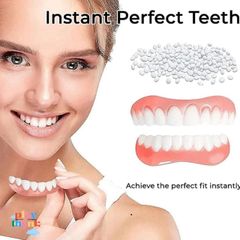 Bộ Răng Giả Silicone Tự Nhiên Cho Nữ - Răng Thực Tế Chăm Sóc Nụ Cười Tự Tin, Dễ Dàng Lắp Đặt