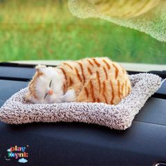 Mèo Bông Khử Mùi Than Hoạt Tính - Trang Trí Xe Hơi Dễ Thương Kích Thước To 27 x 19 CM - Quà Tặng Độc Đáo