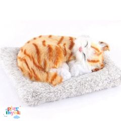 Gấu Bông Mèo Vằn Vàng - Phụ Kiện Khử Mùi Ô Tô Với Lõi Than Hoạt Tính - Trang Trí Đáng Yêu Cho Xe Hơi