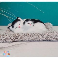 Chó Mèo Bông Than Hoạt Tính - Trang Trí Ô Tô, Khử Mùi, Hút Ẩm Hiệu Quả, Có Tiếng Kêu, Đồ Chơi Xinh Xắn Cho Trẻ Nhỏ