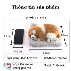 Thú Bông Khử Mùi Ô Tô Chân Thành - Trang Trí Taplo Gấu Trúc, Poodle, Huski - Phụ Kiện Ô Tô Chính Hãng