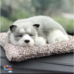 Thú Bông Khử Mùi Ô Tô Chân Thành - Trang Trí Taplo Gấu Trúc, Poodle, Huski - Phụ Kiện Ô Tô Chính Hãng