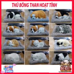 Gấu bông 99% Chó mèo sói to lớn với lõi than hoạt tính, trang trí ô tô cao cấp