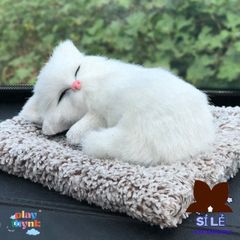 Thú Bông Hỗ Trợ Lọc Không Khí - Gấu Fox Ngộ Nghĩnh với Lõi Than Hoạt Tính Khử Mùi Ô Tô, Phụ Kiện Trang Trí Xe Hơi