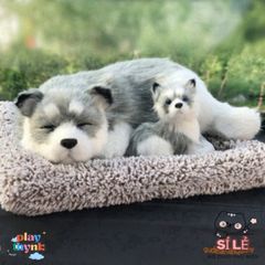 Thú Nhồi Bông Cún Vàng Mẹ Con Shiba Đôi - Khử Mùi Than Hoạt Tính, Lọc Không Khí Trang Trí Xe Hơi Đáng Yêu