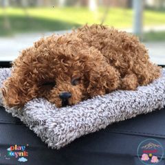 Gấu Bông Chó Poodle Xù Nâu Lõi Than Hoạt Tính Khử Mùi Xe Hơi - Trang Trí Đáng Yêu và Hút Ẩm cho Ô Tô