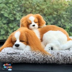 Gấu Bông Chó Poodle Xù Nâu Lõi Than Hoạt Tính Khử Mùi Xe Hơi - Trang Trí Đáng Yêu và Hút Ẩm cho Ô Tô
