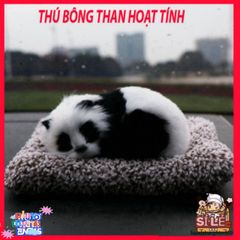 Thú Bông Ô Tô Hình Chó Mèo - Khử Mùi & Lọc Không Khí An Toàn Bằng Than Hoạt Tính - Phụ Kiện Trang Trí Xe Hơi Dễ Thương