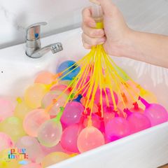 Bóng Nước 111 Quả - Bộ Chơi Vui Chơi Mùa Hè Cho Trẻ Em Kèm Đầu Nối Vòi Nước, Cao Su Thân Thiện Môi Trường