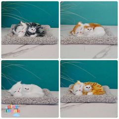 Mô Hình Chó Mèo Bông To Khử Mùi Xe Hơi - Gấu Bông Than Hoạt Tính Trang Trí Taplo Nội Thất Ô Tô 28x20cm