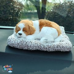 Mô Hình Chó Mèo Bông To Khử Mùi Xe Hơi - Gấu Bông Than Hoạt Tính Trang Trí Taplo Nội Thất Ô Tô 28x20cm
