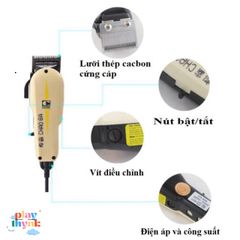 Tông Đơ Cắt Tóc CHAOBA 808 Chuyên Nghiệp Có Dây - Động Cơ Mạnh Mẽ, Thiết Kế Ergonomic, Dễ Dàng Vệ Sinh