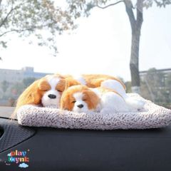 Gấu bông Cún Mẹ Con 99% chó lọc mùi than hoạt tính khử mùi ô tô - Phụ kiện trang trí xe hơi đáng yêu và an toàn cho sức khỏe