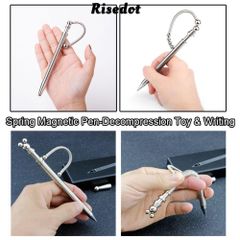 Bút Fidget Risedot Kim Loại Từ Tính Gel - Dụng Cụ Viết Giảm Căng Thẳng Cho Người Sáng Tạo, Quà Tặng Thú Vị voor Mọi Lứa Tuổi